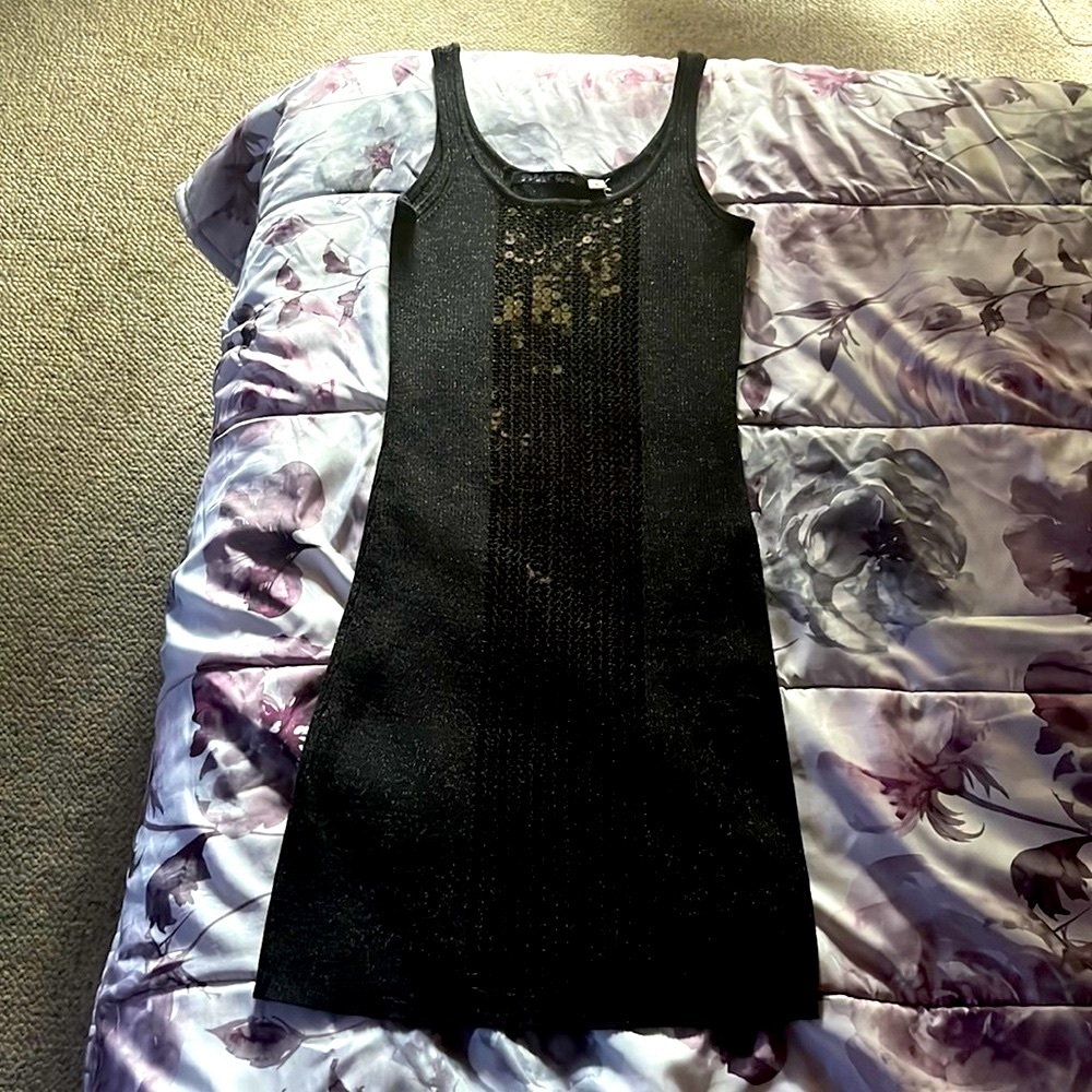 New Black Sequin Dress